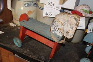 lot 577 image: Vintage The Cong Bell Mfg Co Toy Horse