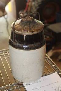 lot 600 image: Earthnware Snap-Top Canister