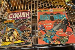 lot 604 image: Lot of (2) Vintage Marvel Comics #102 Conan The Barbarian, DC Comics #273 Bat-Man Comic Books