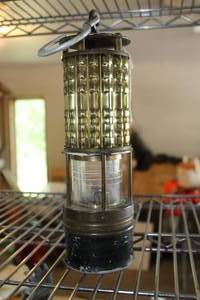 lot 650 image: Vintage Wolf Safety Lamp Co Brass Safety Lamp