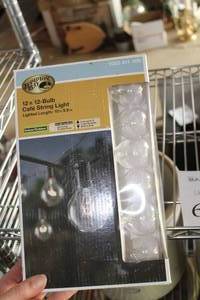 lot 623 image: Hampton Bay 12 IndoorOutdoor Caf String Light 12-bulb (in box)