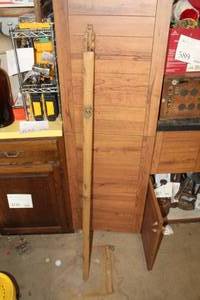 lot 635 image: 54 Carved Wood Bear Staff