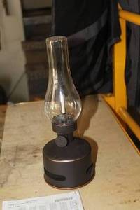 lot 673 image: Vintage MoriMor Electric LED Lantern Speaker