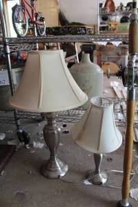 lot 701 image: Lot of (2) Matching Table Lamps with Lamp Shade