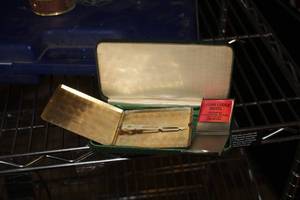 lot 772 image: Cigarette Case and Matchstick Case in Green Case