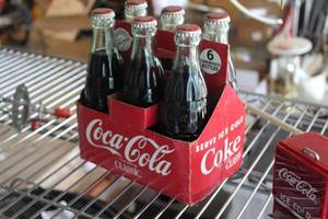 lot 759 image: Lot of (1 Case) Coca-Cola Pop Bottles 12-oz Glass Bottles 6-count (New, Unopened)