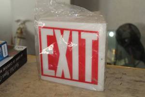lot 803 image: EXIT Sign for Light