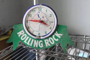 lot 826 image: Rolling Rock Wall Clock