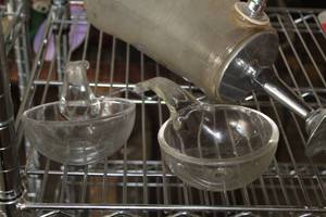 lot 797 image: Lot of (2) 8-oz Glass Ladles