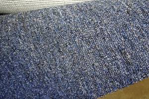 Dark Blue Commercial Carpet Remnant 15ft x 12ft