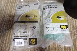 Tile Leveling Clips with Clearview 2-In-1 Tile Spacers