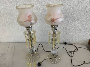 Lamps, Lantern Parts & Milk Glass