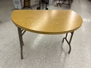 Half Circle Heavy Duty Folding Table