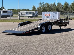 BRAND NEW 2022 WOODIES MANUFACTURING 24 HYDRAULIC TILT EQUIPMENTCAR TRAILER NO RESERVE