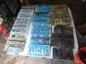 Assorted License Plates From 1946
