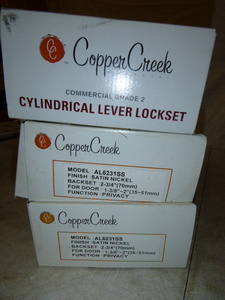 3 Copper Creek Door Lock Set