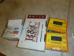 4 Boxes of NailsScrews