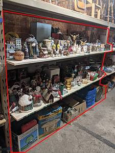 Contents of (3) Shelves - Christmas Items and More - Shelves are about 6 Long each - Shelves NOT Included