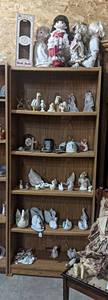 Bookshelf w Contents - Home Dcor, Figurines, Dolls and More - Shelf is about 72 x 29 x 12