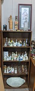 Bookshelf w Contents - Bells and More - Shelf is about 54 x 24 x 10