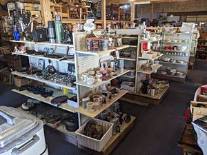 (4) Sections of Double Sided Gondola Shelving - Contents NOT Included