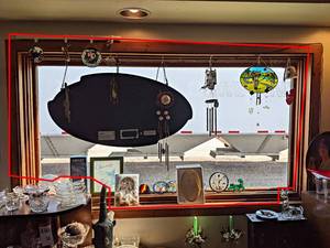 Large Lot of Wind Chimes and Suncatchers in the Window - Open Sign NOT Included