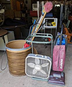 Box Fan, Vacuum Cleaner, Shovel, Barrel and More