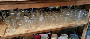 Contents of 72 x 48 Shelf - Canning Jars, Home Dcor and More