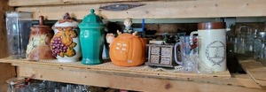 Contents of 48 x 48 Shelf - Cookie Jars, Mugs, Home Dcor and More