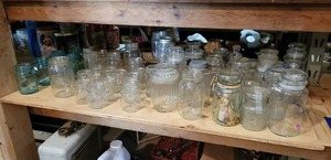 Contents of 48 x 48 Shelf - Canning jars, Baskets,  Home Dcor and More