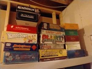 lot 13 image: Shelf of Board Games