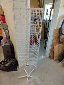 lot 23 image: 3-Sided Spinning Display Stand