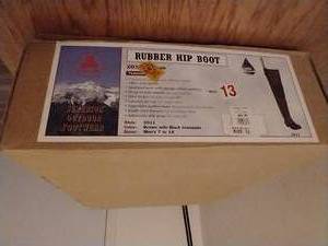 lot 109 image: Rubber Hip Boots - Size 13