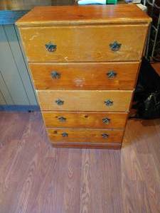 lot 219 image: Wood Dresser