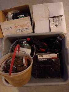 lot 266 image: Bin & Boxes of Screws, Nails & More