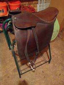 lot 398 image: Borelli Leather English Saddle