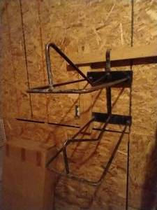 lot 400 image: 2 Saddle Hanging Metal Rack