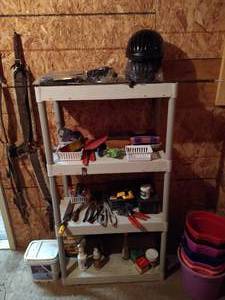 lot 410 image: Shelf Unit & Contents - Huge Lot