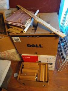 lot 328 image: Large Lot of Scrap Wood for Crafting