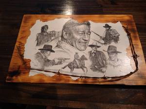 lot 422 image: John Wayne Plaque