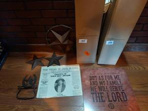 lot 424 image: Cowboy Lot w Old Newspaper