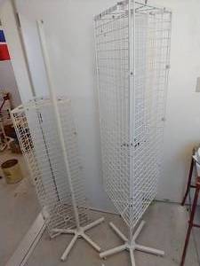 lot 515 image: (2) 3-Sided Display Stands & Hooks