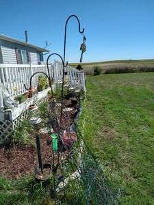 lot 542 image: Lot of Shepherds Hooks, Garden Fencing, Etc.