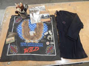 MotorcycleHarley Pins, Bandana, Mug, Womens Sweater Size Large