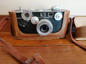 Argus Film Camera With Leather Case
