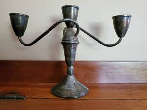 Weighted Sterling Candelabra