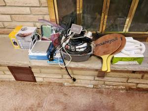 Collection Of Electronics And Games