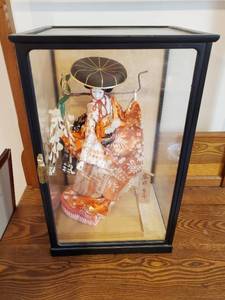 Asian Silk Doll In Case