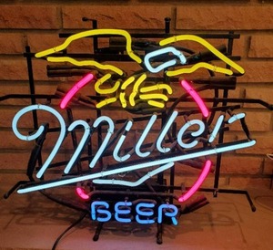 Vintage Miller Beer Neon Sign