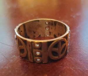 Sterling Silver Peace Ring